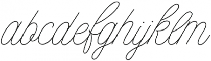 MADE Florence Script otf (400) Font LOWERCASE