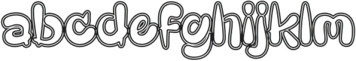 MAENGAME Outline otf (400) Font LOWERCASE