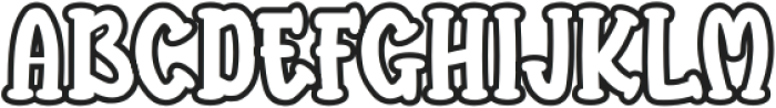 MAGIC BOUNCE-SHADOW otf (400) Font UPPERCASE