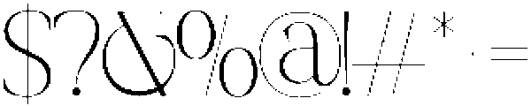MAGLENZ Thin otf (100) Font OTHER CHARS