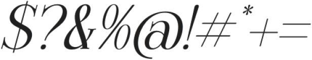 MAHENA Italic otf (400) Font OTHER CHARS