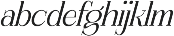 MAHENA Italic otf (400) Font LOWERCASE