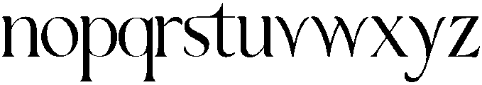 MAJESTY Regular otf (400) Font LOWERCASE