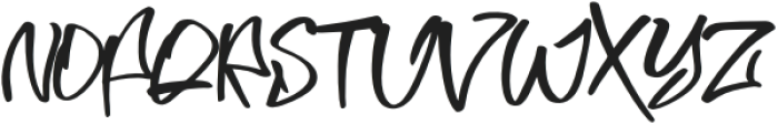 MALAFEN Regular otf (400) Font UPPERCASE