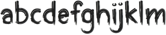 MASHROM Regular otf (400) Font LOWERCASE