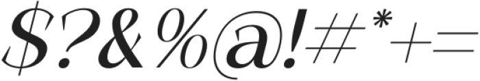 MASLITE Italic otf (400) Font OTHER CHARS