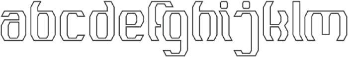 MATERIAL SCIENCE-Hollow otf (400) Font LOWERCASE