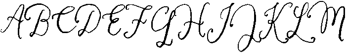 Mabel Letter Script otf (400) Font UPPERCASE