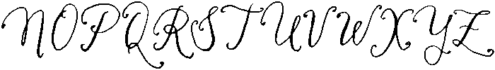 Mabel Letter Script otf (400) Font UPPERCASE
