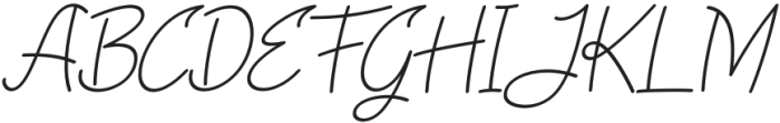 Mabohys Italic otf (400) Font UPPERCASE