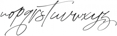 Mabrick Signature otf (400) Font LOWERCASE