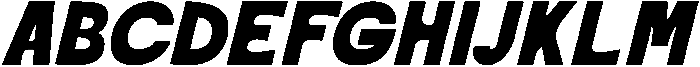 Mabystar Italic otf (400) Font UPPERCASE