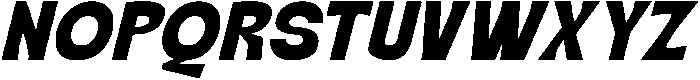Mabystar Italic otf (400) Font UPPERCASE