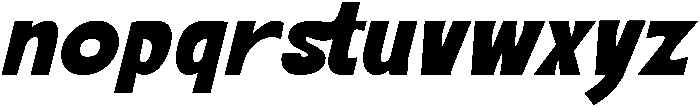 Mabystar Italic otf (400) Font LOWERCASE