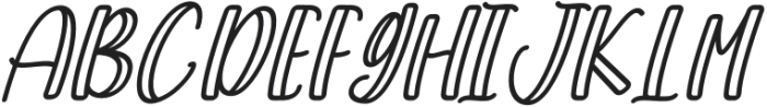 Macaque Quick Italic otf (400) Font UPPERCASE