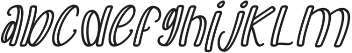 Macaque Quick Italic otf (400) Font LOWERCASE