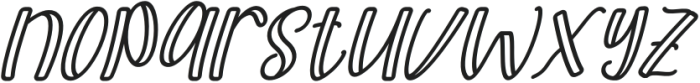 Macaque Quick Italic otf (400) Font LOWERCASE