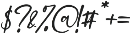 Machally Themoty Italic otf (400) Font OTHER CHARS