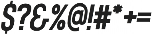 Machete Condensed Italic otf (400) Font OTHER CHARS