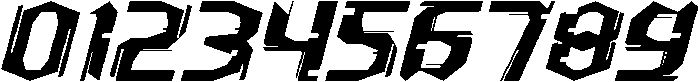 Machine Process Italic otf (400) Font OTHER CHARS