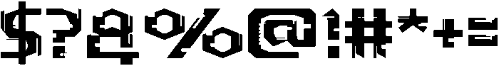 Machine Process Regular otf (400) Font OTHER CHARS