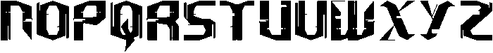 Machine Process Regular otf (400) Font UPPERCASE