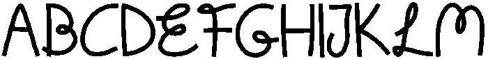 Machou Regular otf (400) Font UPPERCASE