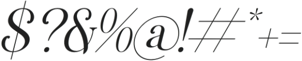 Macterla Italic otf (400) Font OTHER CHARS