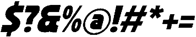 Mactis Italic otf (400) Font OTHER CHARS