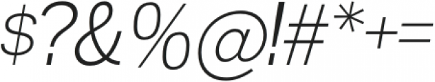 Madawaska Light Italic otf (300) Font OTHER CHARS