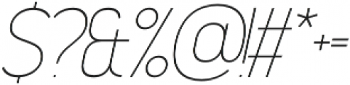 Madchen Thin Italic otf (100) Font OTHER CHARS