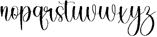 Maddison Handmade Regular otf (400) Font LOWERCASE