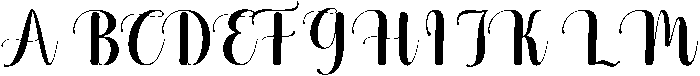 Maddison Regular otf (400) Font UPPERCASE