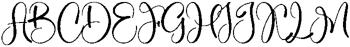 Maddison Regular otf (400) Font UPPERCASE