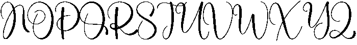 Maddison Regular otf (400) Font UPPERCASE
