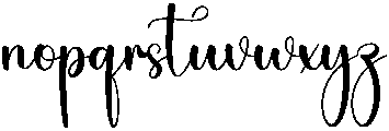 Maddison Regular otf (400) Font LOWERCASE