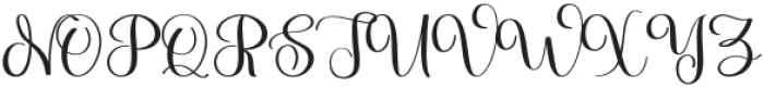Maddison Regular otf (400) Font UPPERCASE
