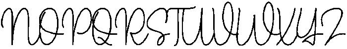 Maddisone Alphabet Regular otf (400) Font UPPERCASE