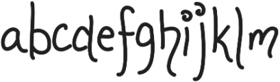 Made from Scratch ttf (400) Font LOWERCASE