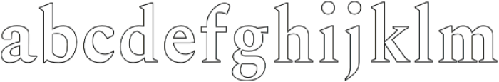 Madelin Outline otf (400) Font LOWERCASE