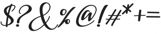 Madelon Calligraphy Regular otf (400) Font OTHER CHARS