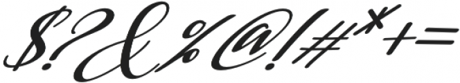 Madelon Calligraphy Slant Slant otf (400) Font OTHER CHARS