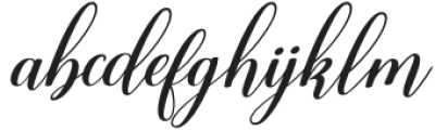 Madelyn Calligraphy Slant otf (400) Font LOWERCASE