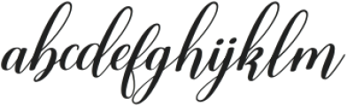 Madelyn Calligraphy Slant ttf (400) Font LOWERCASE