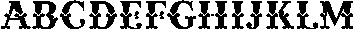 Mademoiselle Regular otf (400) Font UPPERCASE