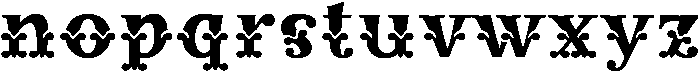 Mademoiselle Regular otf (400) Font LOWERCASE