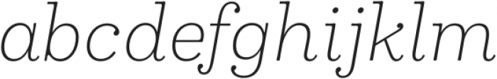 Madley Light Italic otf (300) Font LOWERCASE
