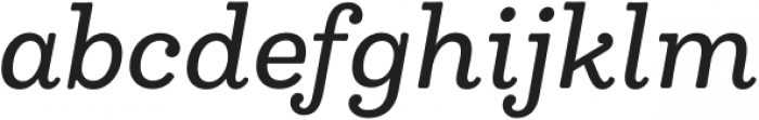 Madley Medium Italic otf (500) Font LOWERCASE