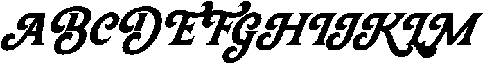 Madlin Slant otf (400) Font UPPERCASE