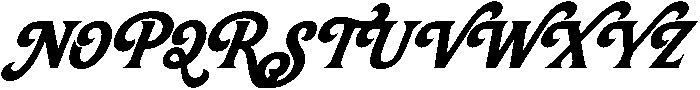 Madlin Slant otf (400) Font UPPERCASE